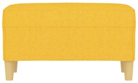 világossárga szövet pad 70x35x41 cm
