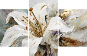 Kép - Absztrakció liliommal (90x60 cm)