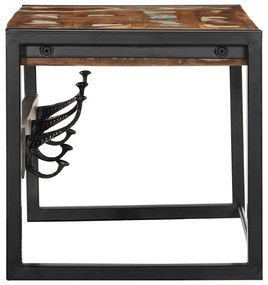 kabátállvány többszínű 80x35x35 cm tömörfa, újrahasznosított fa