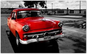 Fotótapéták 416x254 Kubai piros autó