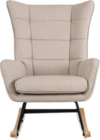 Hintafotel bézs szövet/diófa hatás – JACKSON