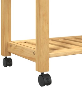 MONZA tömör fenyőfa konyhai kocsi 84 x 40 x 88,5 cm