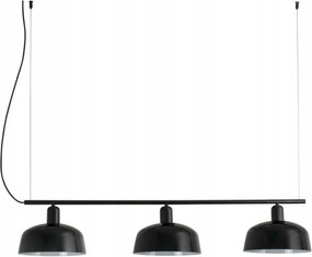 Faro Tatawin M lineáris függeszték, 3xE27, fekete üveg, 200cm