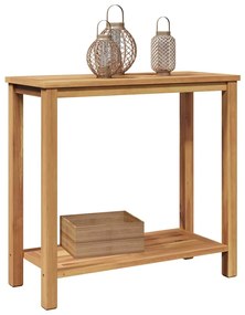 Dohányzóasztal tárolóval Barna 85 x 35 x 75 cm Tömör tíkfa