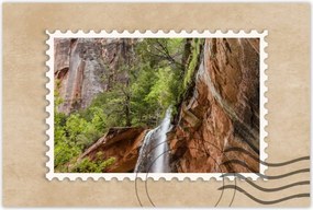 Poszterek 60x40 Gyönyörű vízesés Hegyek