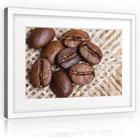 Vászonkép, Kávészemek, 100x75 cm méretben