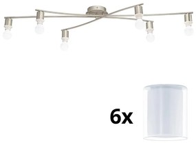 Eglo Eglo - LED Mennyezeti lámpa MY CHOICE 6xE14/4W/230V  króm/fehér EG31115D