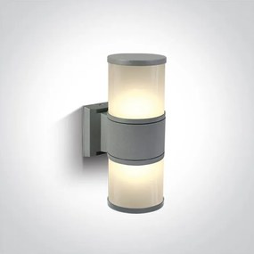 ONE LIGHT 67098-G TUBE LIGHTS Modern Kültéri Fali Lámpa Szürke E27 IP44