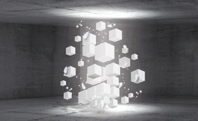 Fotótapéta Kubizmus Absztrakt Geometria fehér vinil 312x219 +ragasztó