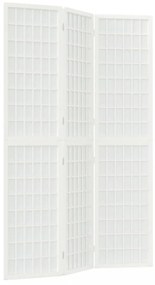 3-paneles fehér japán stílusú összecsukható paraván 120x170 cm