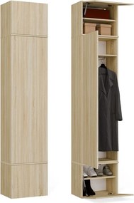 HAGA 1SZ előszobafal 50x35x238 cm, sonoma