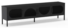 Fekete TV-állvány 180x50 cm Tayra – Marckeric