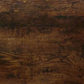 füstös tölgy faanyag fiókos/rekeszes íróasztal 100x40x73 cm