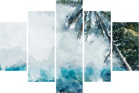 Egy pálmafa képe a tenger felett (150x105 cm)