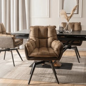 Forgó szék barna színben, ISLA