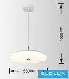 UNIVERSO függeszték 26w/52w 2080lm/4160lm CCT ∅530×1000mm fehér