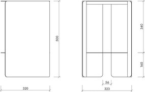 Acél kerek tárolóasztal ø 32 cm Wa – noo.ma