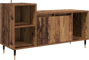 vidaXL TV szekrény Öreg fa 100 x 35 x 55 cm Faanyag