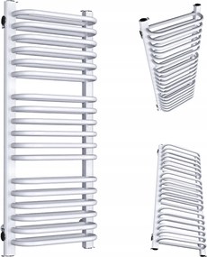 Fürdőszobai Radiátor Függőleges Double 940/500 Szürke Szerkezet