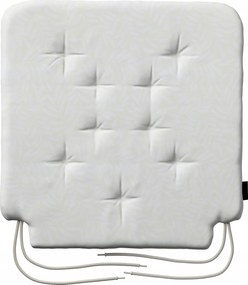 Olek székpárna 42x41 krémfehér, levelek