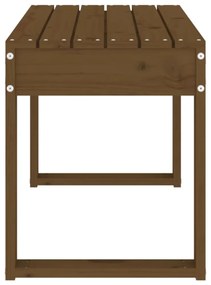 mézbarna tömör fenyőfa kerti pad 80 x 38 x 45 cm