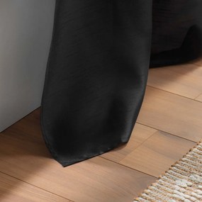 Fekete mikroszatén függöny 140x240 cm Shana – douceur d'intérieur