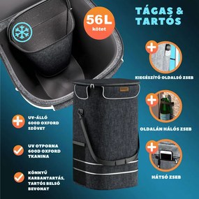 EASY bevásárlótáska kerekekkel, 50l, fekeate Jurhan