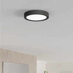 Eglo 901324 - Fürdőszobai LED mennyezeti lámpatest FUEVA LED/7,5W/230V Ø16,6cm IP44 fekete