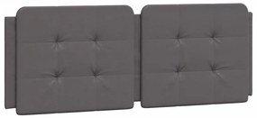 szürke műbőr ágykeret matrac nélkül Zadar 120 x 200 cm