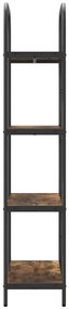 Könyvespolc Füstölt tölgy 60 x 30 x 146 cm Faanyag