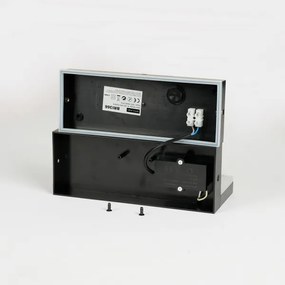 Brilagi - TESSI LED/10W/230V fekete kültéri fali lámpatest IP54