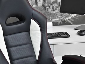 Gamer szék Race (fehér + szürke). Akció -15%. 1110530