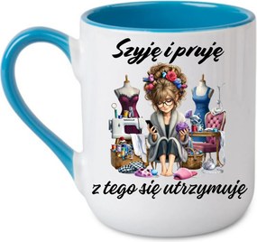 Bögre „Varom és prüszkölök ebből” barna Kék 330 coffee