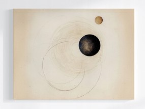 Canvas Vászonkép Absztrakt Kozmosz Pálya Bolygó Retro Szféra 80x60