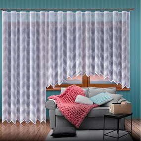 Jacquard készfüggöny Xenia 150x250 cm fehér