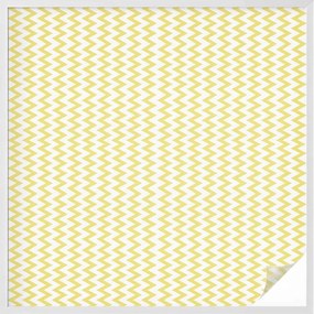 Öntapadós Ablakrácsa Adatvédelem Sárga cikk-cakk 100x100 cm