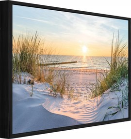Vászonkép Fekete Keretben Tengerpart Természet Nappali Hálószoba 100x70