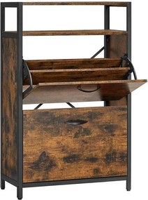 Cipőszekrény, keskeny cipőtartó 8-12 pár cipő számára, 30 x 60 x 95 cm