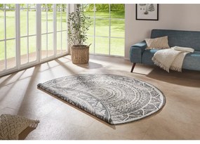 Siruma szürke-krémszínű kültéri szőnyeg, ø 200 cm - NORTHRUGS