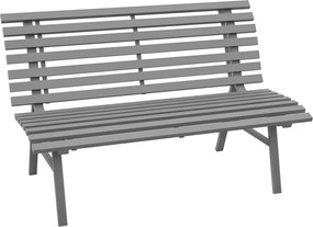 Outsunny 2 személyes alumínium kerti pad, időjárásálló pad, UV-álló kerti bútor lamellás designnal, 240 kg teherbírású park pad, erkély pad erkély ter