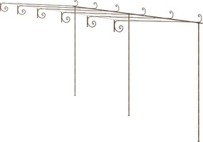 vidaXL antik barna vas kerti pergola 6 x 3 x 2,5 m