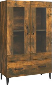 vidaXL füstös tölgy színű szerelt fa magasszekrény 70 x 31 x 115 cm