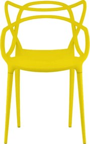 KATO SIRVON kerti szett - 2 szék és kerek asztal, fekete/sárga