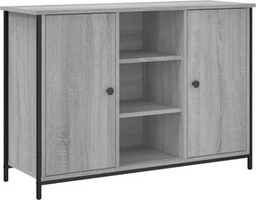vidaXL szürke sonoma színű szerelt fa tálalószekrény 100x35x70 cm