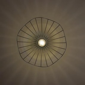 Brilagi - CERIA WIRE LED csillár huzalon, 1x E27/40W/230V, átmérő 60 cm, fekete