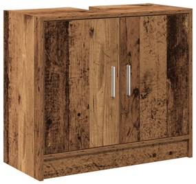 mosdó szekrény Régi fa 63x29x55 cm Mérnöki fa
