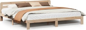 vidaXL tömör fenyőfa ágy matrac nélkül 180 x 200 cm