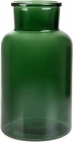 Tenno üveg váza zöld 14,5x25,5 cm Homla
