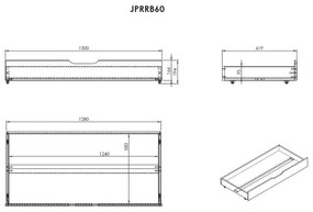 Fehér bővíthető borovi fenyő ágyneműtartós gyerekágy matraccal-ágyráccsal Jumper – Vipack