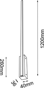 Antigo Slim 4023 Fali lámpa 1x9,4W/LED 4000K 1148lm IP20